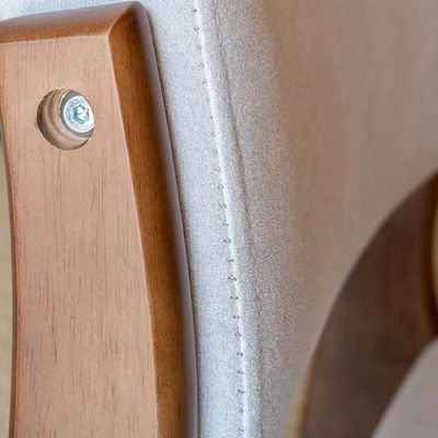 Quarto com apoio e madeira maciça refeição natural cadeira de chão sem pernas para sala de estar design minimalista