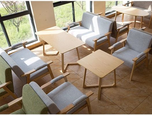 Modern Design Soft Seat Chair para sala de estar e hotel W65*D59*H75CM Solid Wood Fabric Sofa Chair