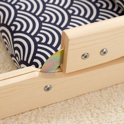 Cadeira de sala de estar de estilo moderno Tatami japonês de madeira sem pernas Cadeira de chá com suporte traseiro Cadeira de chão de madeira maciça