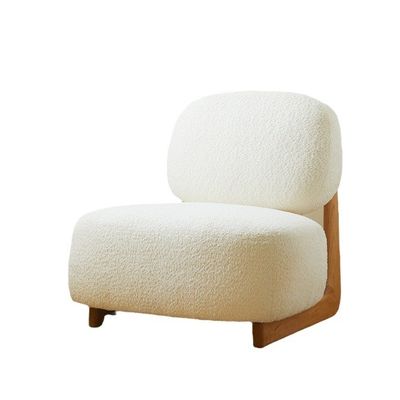 Atualize o seu hotel com design nórdico Cadeira de madeira maciça moderna Cadeira de lã de cordeiro Sala de jantar Cadeiras de madeira