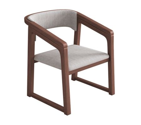 Cadeira de madeira de couro de madeira maciça de cor personalizada W56*D51*H71CM Cadeira de sala de jantar Nordic Design Cadeira de madeira moderna