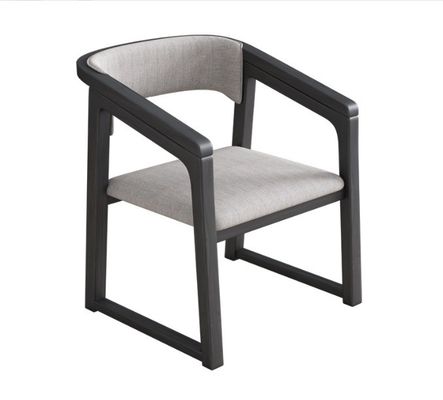 Cadeira de madeira de couro de madeira maciça de cor personalizada W56*D51*H71CM Cadeira de sala de jantar Nordic Design Cadeira de madeira moderna