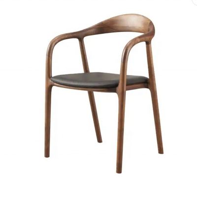 Cadeira de refeição de madeira maciça para restaurante e sala de jantar