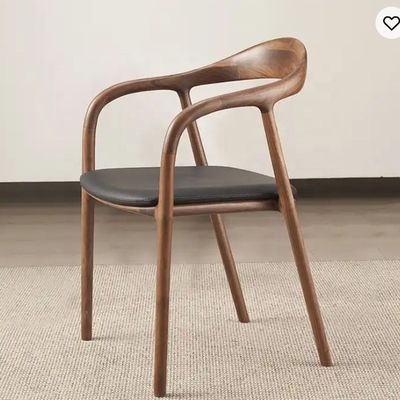 Cadeira de refeição de madeira maciça para restaurante e sala de jantar