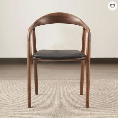 Cadeira de refeição de madeira maciça para restaurante e sala de jantar