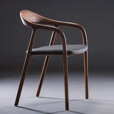 Cadeira de refeição de madeira maciça para restaurante e sala de jantar