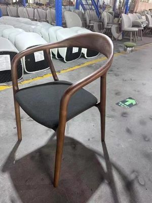 Cadeira de refeição de madeira maciça para restaurante e sala de jantar