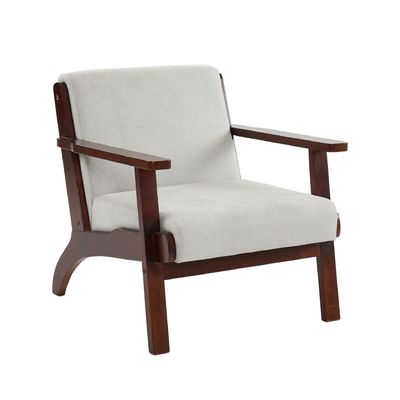 Sala de estar Sofá de braço moderno Fabric Chaise Lounge Sofá individual Cadeira com design personalizado Wabi-Sabi