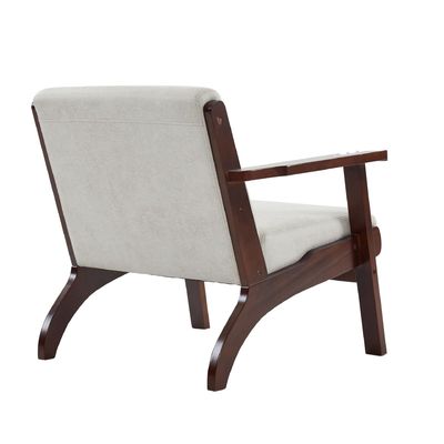 Sala de estar Sofá de braço moderno Fabric Chaise Lounge Sofá individual Cadeira com design personalizado Wabi-Sabi