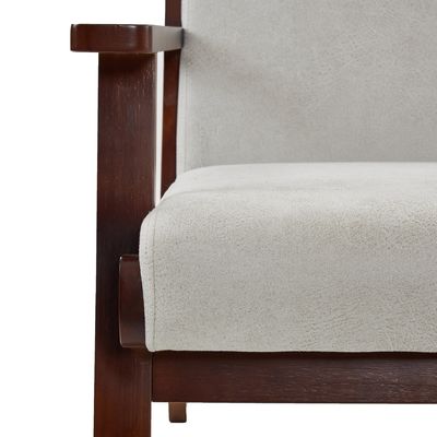 Sala de estar Sofá de braço moderno Fabric Chaise Lounge Sofá individual Cadeira com design personalizado Wabi-Sabi