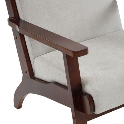 Sala de estar Sofá de braço moderno Fabric Chaise Lounge Sofá individual Cadeira com design personalizado Wabi-Sabi