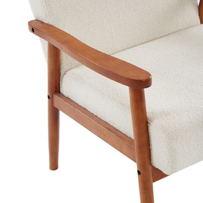 Outdoor Solid Wood Fabric Sofa de madeira cadeira para sala de estar e hotel de correio embalagem N Modern Design Soft Seat Chair
