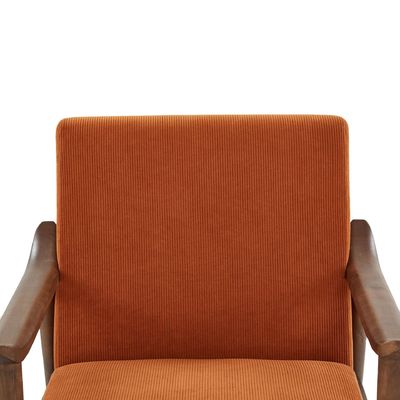 Modern Fabric Chaise Lounge Sofa Single Sofa Chair Solid Wood Sofa Chair com embalagem de correio em estilo cadeira de lazer