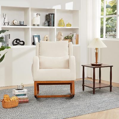 Tecido nórdico Minimalista Café Cadeira de salão de madeira Accent Cadeiras de lazer Poltrona Casa Mobiliário de escritório Sofá único Cadeira
