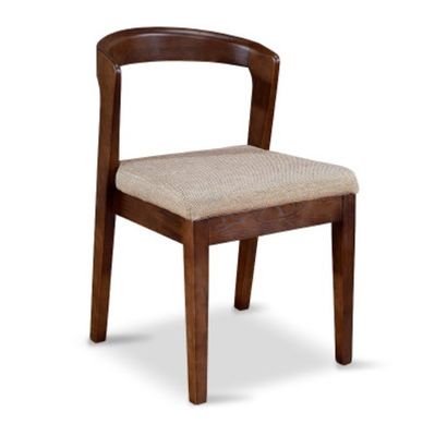 Moderno Design Nórdico Solid Wood PU Leather Sala de Jantar Cadeira com Nitrolacquer Finish e Mail Packing
