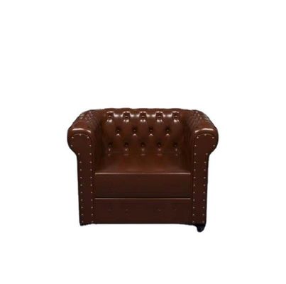 Nordic Design Moderna cadeira de madeira maciça e PU couro para um assento sofá sala de estar