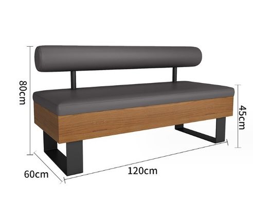 Moderno design nórdico cadeira de madeira maciça PU de couro sala de estar sofá cadeiras de madeira estande para uma experiência de sentado confortável