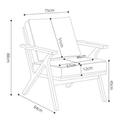 Sala de estar Accent Arm Chair Cadeira de madeira nórdica moderna com lã de cordeiro de veludo Mobiliário de design de hotel em branco/preto/amarelo
