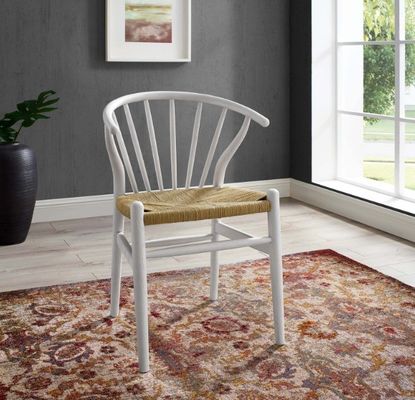 Cadeira de restaurante de madeira maciça de cordão tecido Design nórdico Mobiliário de jantar moderno europeu para assentos de restaurante