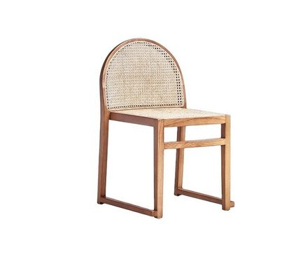 Mobiliário de Sala de Jantar de Hotel Cadeira de Jantar de Rattan Moderna para Restaurante Natural Moderno