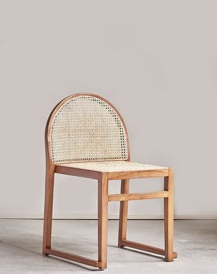 Mobiliário de Sala de Jantar de Hotel Cadeira de Jantar de Rattan Moderna para Restaurante Natural Moderno