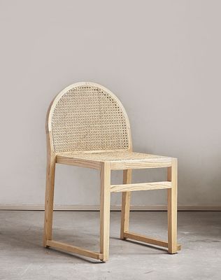 Mobiliário de Sala de Jantar de Hotel Cadeira de Jantar de Rattan Moderna para Restaurante Natural Moderno