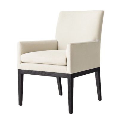 Cadeira de jantar de madeira estofada para restaurante e hotel moderno