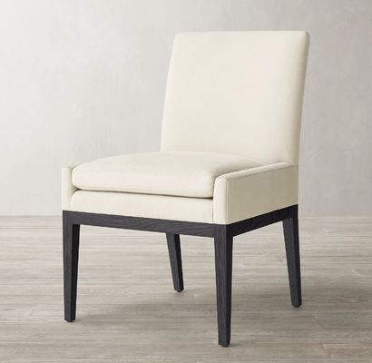 Cadeira de jantar de madeira estofada para restaurante e hotel moderno