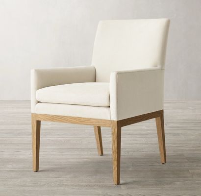 Cadeira de jantar de madeira estofada para restaurante e hotel moderno