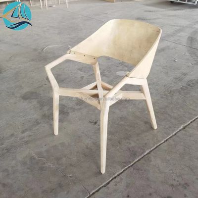 Cadeira de mesa de couro PU de madeira maciça para cafés e restaurantes em estilo nórdico