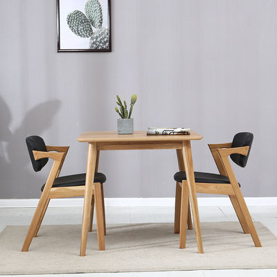 Cadeira nórdica de cor natural Cadeira de jantar moderna de madeira maciça para restaurante