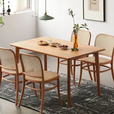 Mobiliário comercial Cadeira de mesa de madeira maciça para restaurante Mobiliário de bar de cozinha