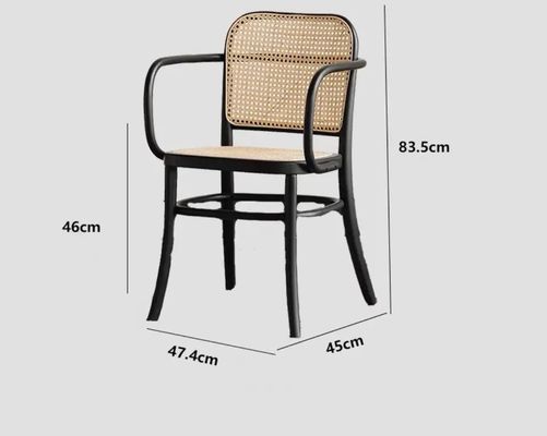 Mobiliário comercial Cadeira de mesa de madeira maciça para restaurante Mobiliário de bar de cozinha