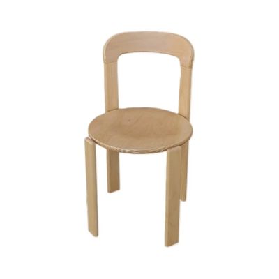 Nordic Hotel Moderno Sala de estar Restaurante Madeira Sólida Cadeiras de Refeição com acabamento de nitrolaque