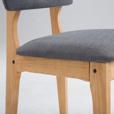 Mobiliário moderno de sala de jantar Cadeiras de madeira maciça com acabamento de nitrolacque