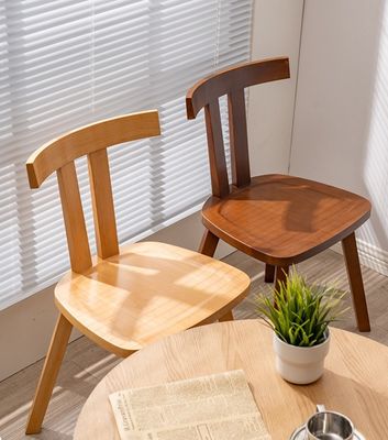 Embalagem de correio estilo moderno cadeira dobrável de rotão de madeira para escritório e refeição