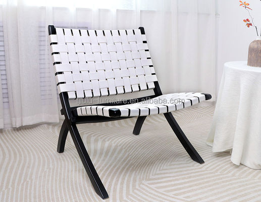 Mobiliário de sala de estar Desenhos personalizados Sofá de salão de madeira dobrável moderno Cadeira com acabamento de nitrolacque