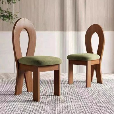 Embalagem de correio N Mobiliário de sala de estar Design moderno Assento macio Madeira de lã de cordeiro Cadeira de sala de jantar para hotel e casa