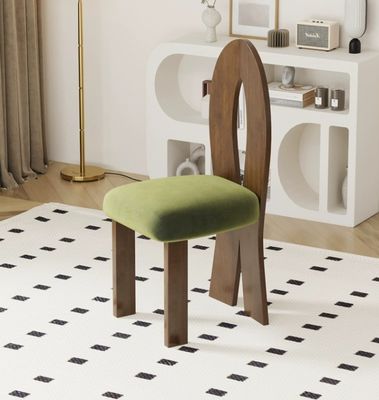 Embalagem de correio N Mobiliário de sala de estar Design moderno Assento macio Madeira de lã de cordeiro Cadeira de sala de jantar para hotel e casa