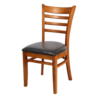 Cadeiras de sala de jantar de madeira natural W39*D42*H75CM para hotel e restaurante de estilo nórdico
