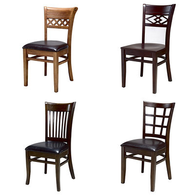 Cadeiras de madeira maciça modernas para estilo de design de restaurantes