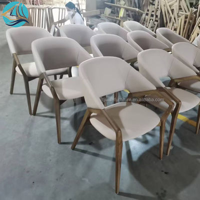Mobiliário moderno de sala de jantar W58*D61*H80CM cadeira nórdica cadeiras de madeira maciça para restaurante