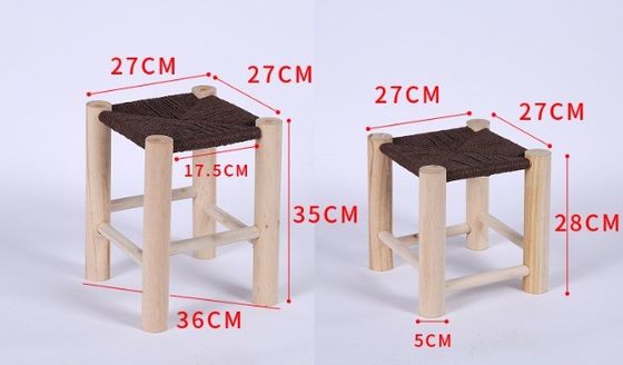 Salão de estar banquinho de madeira maciça cadeira de jantar NO dobrado com design moderno e assento de madeira