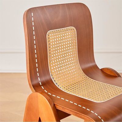 Hotel Restaurante cadeira de jantar de madeira nórdica com acabamento de nitrolacque e moldura de madeira de borracha