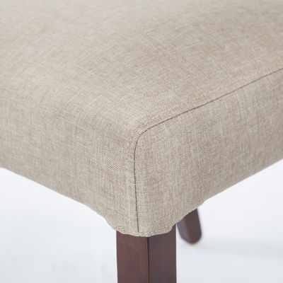 Cadeira de jantar de madeira maciça de tecido colorido perfeita para mobiliário de hotel / sala de jantar / restaurante