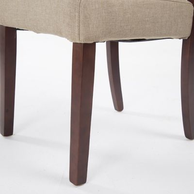 Cadeira de jantar de madeira maciça de tecido colorido perfeita para mobiliário de hotel / sala de jantar / restaurante