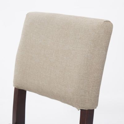 Cadeira de jantar de madeira maciça de tecido colorido perfeita para mobiliário de hotel / sala de jantar / restaurante