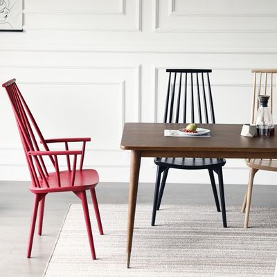 Cadeira de restaurante moderna de madeira maciça para refeições de rotão natural em hotéis e restaurantes de luxo