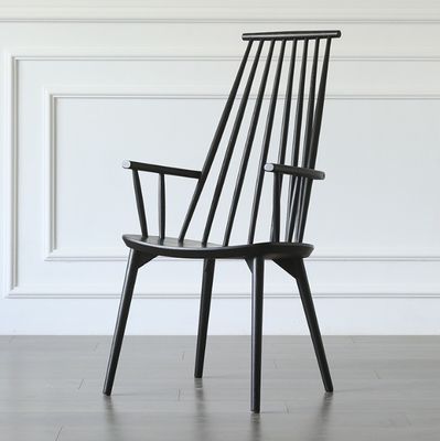 Cadeira de restaurante moderna de madeira maciça para refeições de rotão natural em hotéis e restaurantes de luxo