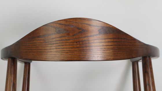 Nitrolacquer Finish Nordic Solid Wood Bracelet Cushion Cadeira para Refeição Hotel Casa Cadeira Presidencial Restaurante Café Loja